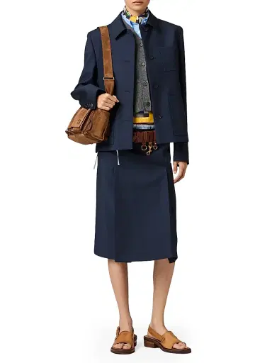 Miu Miu Women's Single-Breasted Kid Mohair Blazer | Thumbnail 6 Miu Miu Women's Single-Breasted Kid Mohair Blazer | Thumbnail 6
