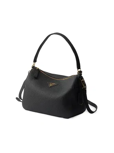 Prada Women's Leather Shoulder Bag - Black | Thumbnail 2 Prada Women's Leather Shoulder Bag - Black | Thumbnail 2