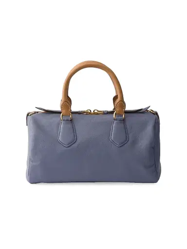 Prada Women's Leather Top-Handle Bag - Blue | Thumbnail 3 Prada Women's Leather Top-Handle Bag - Blue | Thumbnail 3