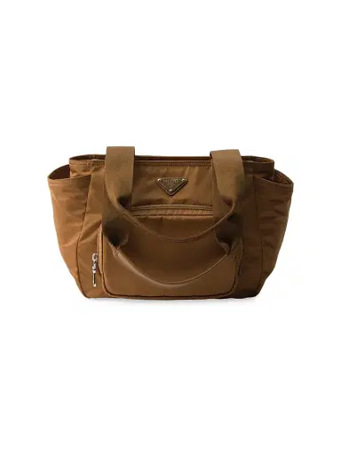 Prada Women's Re-Nylon Tote Bag - Brown | Thumbnail 1 Prada Women's Re-Nylon Tote Bag - Brown | Thumbnail 1