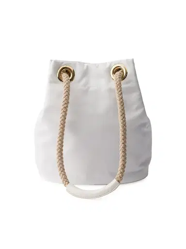 Prada Women's Mariner Re-Nylon Small Bucket Bag - White Beige | Thumbnail 4 Prada Women's Mariner Re-Nylon Small Bucket Bag - White Beige | Thumbnail 4