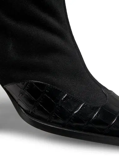 Maria Luca Women's Nila 65MM Suede Booties - Black - Size 9.5 | Thumbnail 6 Maria Luca Women's Nila 65MM Suede Booties - Black - Size 9.5 | Thumbnail 6