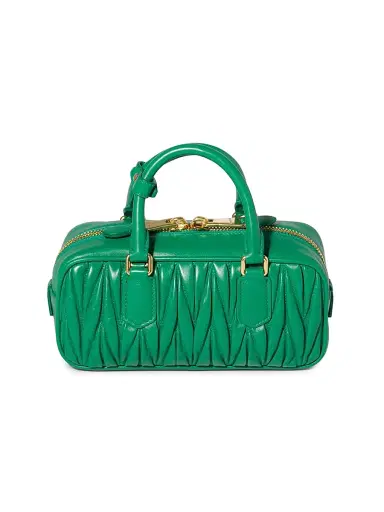 Miu Miu Women's Arcadie Matelassé Nappa Leather Top Handle Bag | Thumbnail 3 Miu Miu Women's Arcadie Matelassé Nappa Leather Top Handle Bag | Thumbnail 3