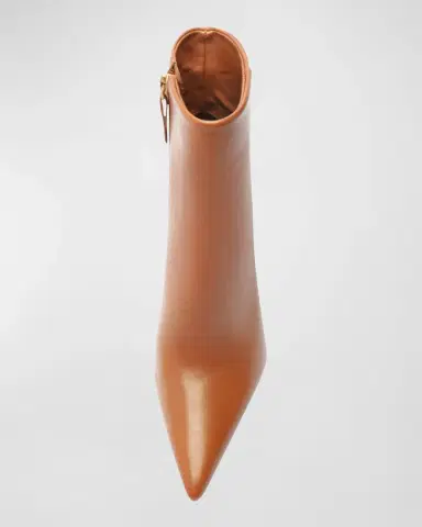 Schutz Mikki Leather Stiletto Zip Booties | Thumbnail 4 Schutz Mikki Leather Stiletto Zip Booties | Thumbnail 4