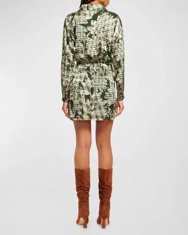 Ramy Brook Palmer Satin Mini Dress | Thumbnail 4 Ramy Brook Palmer Satin Mini Dress | Thumbnail 4
