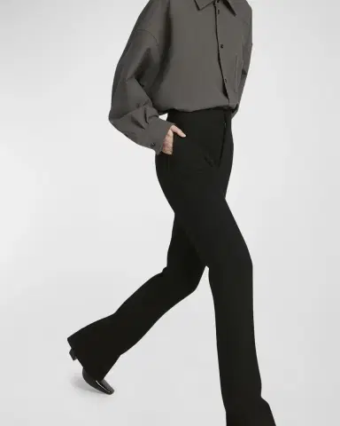 Bottega Veneta Wool Twill Flare Trousers | Thumbnail 7 Bottega Veneta Wool Twill Flare Trousers | Thumbnail 7