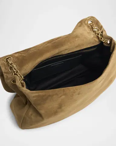 Saint Laurent Jamie 4.3 Maxi YSL Shoulder Bag in Quilted Suede | Thumbnail 3 Saint Laurent Jamie 4.3 Maxi YSL Shoulder Bag in Quilted Suede | Thumbnail 3