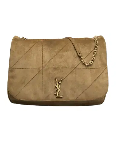 Saint Laurent Jamie 4.3 Maxi YSL Shoulder Bag in Quilted Suede | Thumbnail 1 Saint Laurent Jamie 4.3 Maxi YSL Shoulder Bag in Quilted Suede | Thumbnail 1