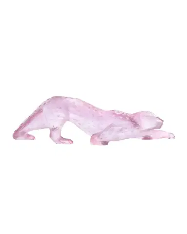 Lalique Zeila Pink Luster Panther Figure | Thumbnail 1 Lalique Zeila Pink Luster Panther Figure | Thumbnail 1