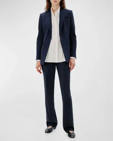 Another Tomorrow Merino Wool Classic Trousers | Thumbnail 2 Another Tomorrow Merino Wool Classic Trousers | Thumbnail 2