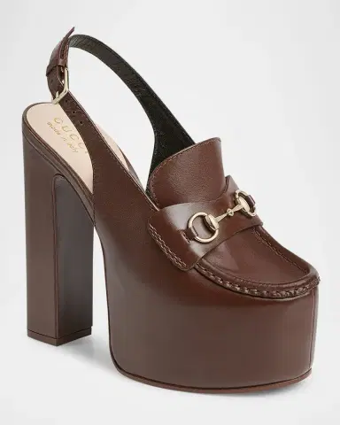 Gucci Ottavia Leather Platform Loafer Pumps | Thumbnail 2 Gucci Ottavia Leather Platform Loafer Pumps | Thumbnail 2
