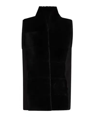 Gorski Reversible Shearling Lamb Vest with Cashmere-Blend Back | Thumbnail 1 Gorski Reversible Shearling Lamb Vest with Cashmere-Blend Back | Thumbnail 1
