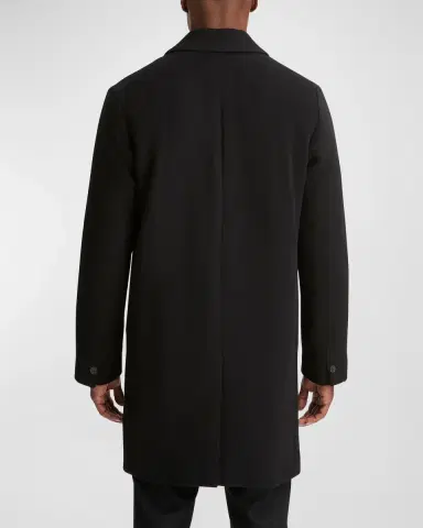 Vince Men 's Classic Wool-Blend Topcoat | Thumbnail 3 Vince Men 's Classic Wool-Blend Topcoat | Thumbnail 3