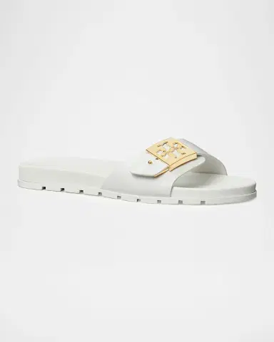 Tory Burch Glossy Buckle Slide Sandals | Thumbnail 4 Tory Burch Glossy Buckle Slide Sandals | Thumbnail 4