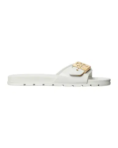 Tory Burch Glossy Buckle Slide Sandals | Thumbnail 1 Tory Burch Glossy Buckle Slide Sandals | Thumbnail 1