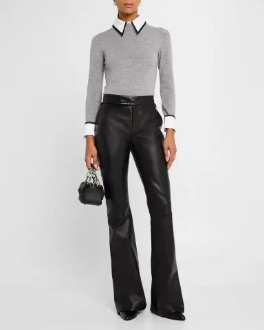 ALICE + OLIVIA Porla Collared Sweater | Thumbnail 2 ALICE + OLIVIA Porla Collared Sweater | Thumbnail 2