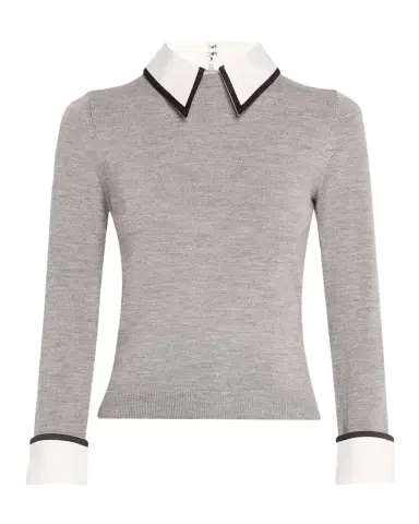 ALICE + OLIVIA Porla Collared Sweater | Thumbnail 1 ALICE + OLIVIA Porla Collared Sweater | Thumbnail 1