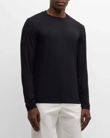 Giorgio Armani Men's Mr. Armani Solid T-Shirt | Thumbnail 4 Giorgio Armani Men's Mr. Armani Solid T-Shirt | Thumbnail 4