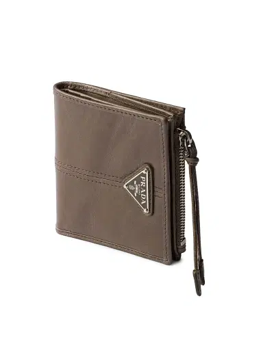 Prada Men's Small Leather Wallet | Thumbnail 4 Prada Men's Small Leather Wallet | Thumbnail 4