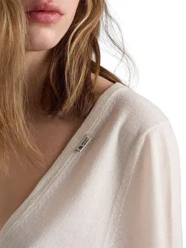 Prada Women's Cashmere Cardigan - White - Size 10 | Thumbnail 6 Prada Women's Cashmere Cardigan - White - Size 10 | Thumbnail 6