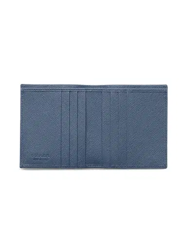 Prada Men's Saffiano Leather Wallet - Light Blue | Thumbnail 2 Prada Men's Saffiano Leather Wallet - Light Blue | Thumbnail 2