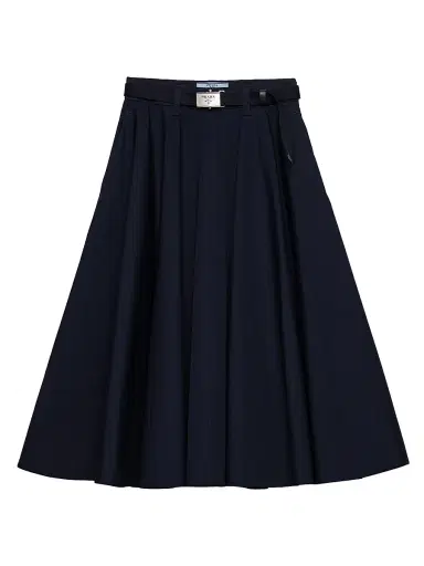 Prada Women's Poplin Midi-Skirt - Blue - Size 4 | Thumbnail 1 Prada Women's Poplin Midi-Skirt - Blue - Size 4 | Thumbnail 1
