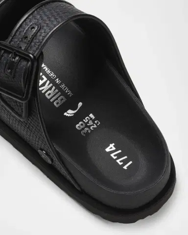 1774 Birkenstock Arizona Raffia Dual-Buckle Slide Sandals | Thumbnail 3 1774 Birkenstock Arizona Raffia Dual-Buckle Slide Sandals | Thumbnail 3