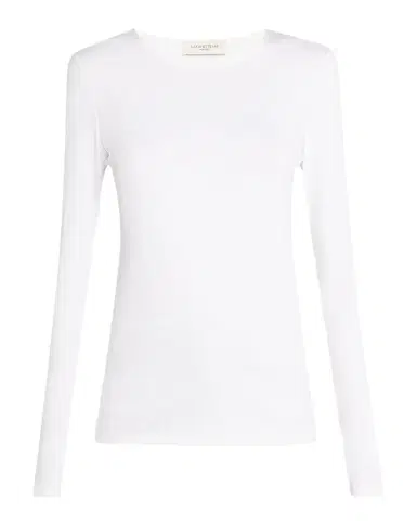 Lafayette 148 New York Scoop-Neck Stretch Cotton T-Shirt | Thumbnail 1 Lafayette 148 New York Scoop-Neck Stretch Cotton T-Shirt | Thumbnail 1