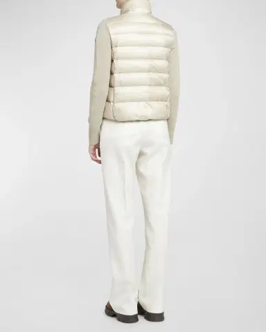 Moncler Lightweight Wool Puffer Cardigan | Thumbnail 5 Moncler Lightweight Wool Puffer Cardigan | Thumbnail 5