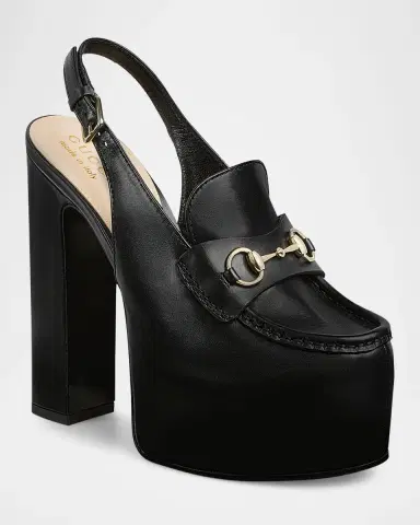 Gucci Ottavia Leather Platform Loafer Pumps | Thumbnail 2 Gucci Ottavia Leather Platform Loafer Pumps | Thumbnail 2