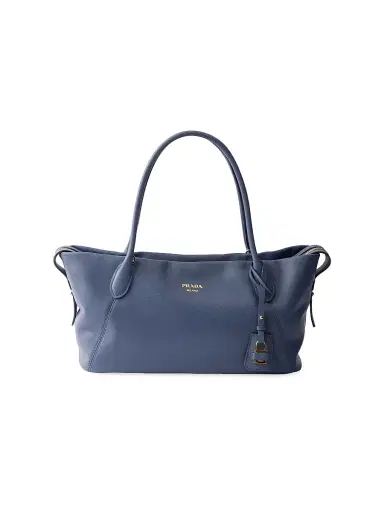 Prada Women's Leather Top Handle Bag - Blue | Thumbnail 1 Prada Women's Leather Top Handle Bag - Blue | Thumbnail 1