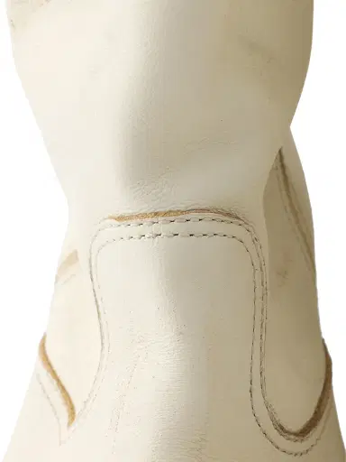 Prada Women's Vintage-Effect Leather Boots - Beige Khaki | Thumbnail 5 Prada Women's Vintage-Effect Leather Boots - Beige Khaki | Thumbnail 5