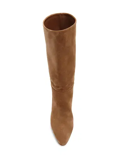 Gianvito Rossi Women's 85MM Suede Stiletto Boots - Camel | Thumbnail 4 Gianvito Rossi Women's 85MM Suede Stiletto Boots - Camel | Thumbnail 4