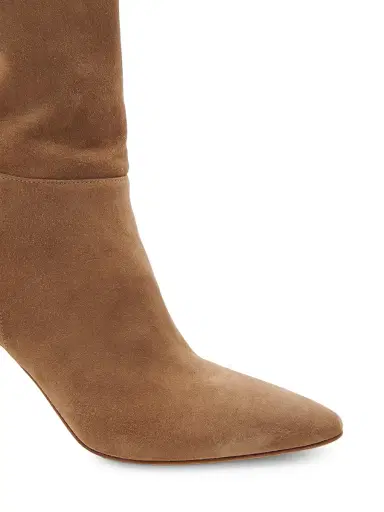 Gianvito Rossi Women's 85MM Suede Stiletto Boots - Camel | Thumbnail 5 Gianvito Rossi Women's 85MM Suede Stiletto Boots - Camel | Thumbnail 5