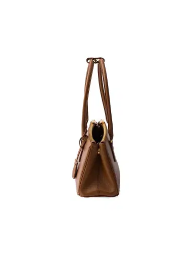 Prada Women's Galleria Saffiano Leather Top Handle Bag - Brown | Thumbnail 4 Prada Women's Galleria Saffiano Leather Top Handle Bag - Brown | Thumbnail 4