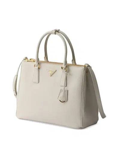 Prada Women's Large Galleria Saffiano Leather Top Handle Bag - Off White | Thumbnail 2 Prada Women's Large Galleria Saffiano Leather Top Handle Bag - Off White | Thumbnail 2