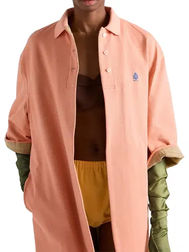 Prada Women's Old Piqué Coat - Orange - Size 2 | Thumbnail 4 Prada Women's Old Piqué Coat - Orange - Size 2 | Thumbnail 4