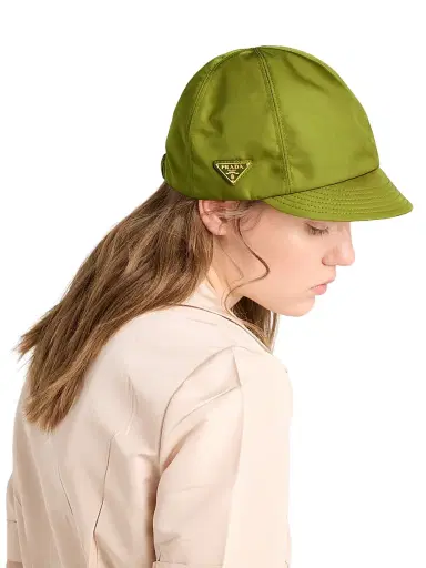Prada Women's Re-Nylon Cap - Green | Thumbnail 2 Prada Women's Re-Nylon Cap - Green | Thumbnail 2
