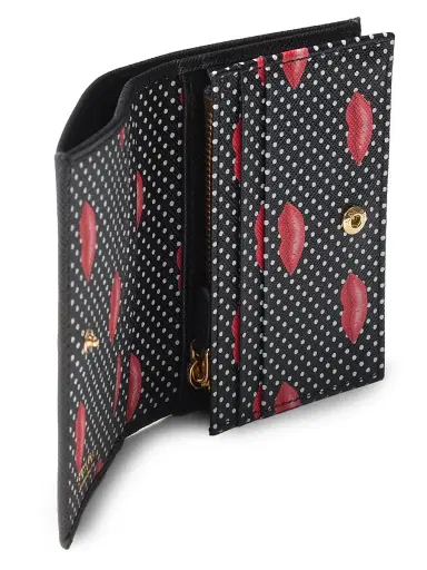 Prada Women's Saffiano Leather Wallet - Black | Thumbnail 4 Prada Women's Saffiano Leather Wallet - Black | Thumbnail 4