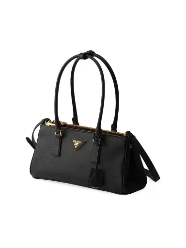 Prada Women's Galleria Medium Saffiano Leather Top Handle Bag - Black | Thumbnail 4 Prada Women's Galleria Medium Saffiano Leather Top Handle Bag - Black | Thumbnail 4