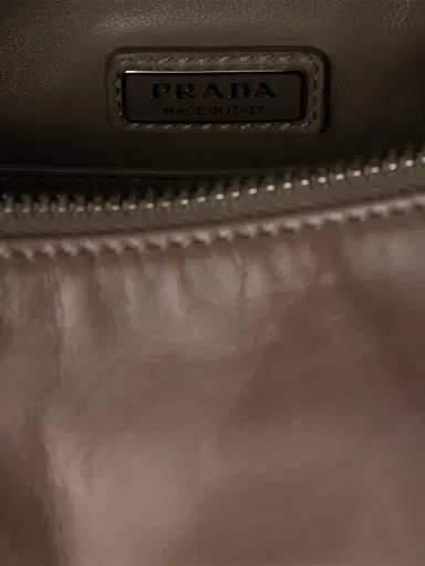 Prada Men's Leather Shoulder Bag - Light Brown | Thumbnail 7 Prada Men's Leather Shoulder Bag - Light Brown | Thumbnail 7