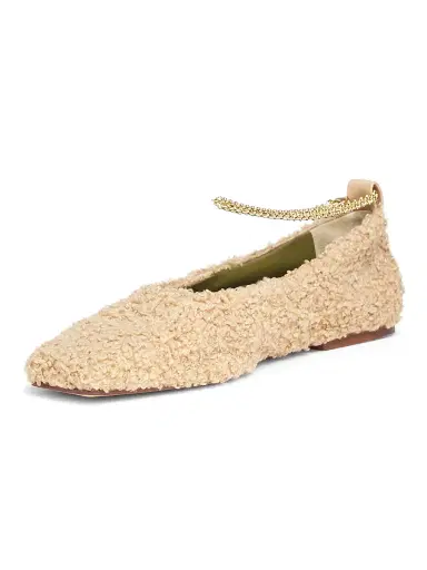 Maria Luca Women's Augusta Teddy Ballet Flats - Light Beige - Size 9 | Thumbnail 2 Maria Luca Women's Augusta Teddy Ballet Flats - Light Beige - Size 9 | Thumbnail 2