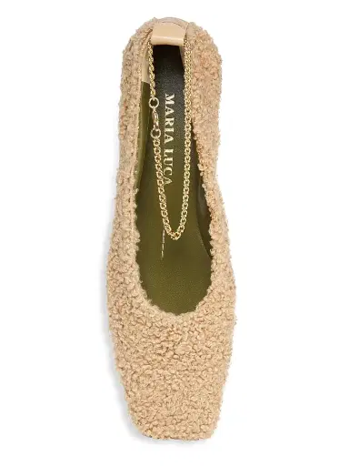 Maria Luca Women's Augusta Teddy Ballet Flats - Light Beige - Size 9 | Thumbnail 4 Maria Luca Women's Augusta Teddy Ballet Flats - Light Beige - Size 9 | Thumbnail 4