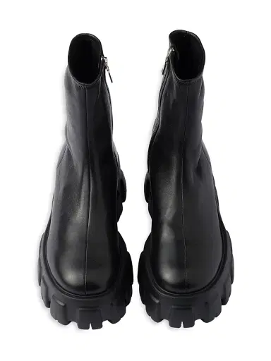 Prada Women's Monolith Stretch Nappa Booties - Black | Thumbnail 3 Prada Women's Monolith Stretch Nappa Booties - Black | Thumbnail 3