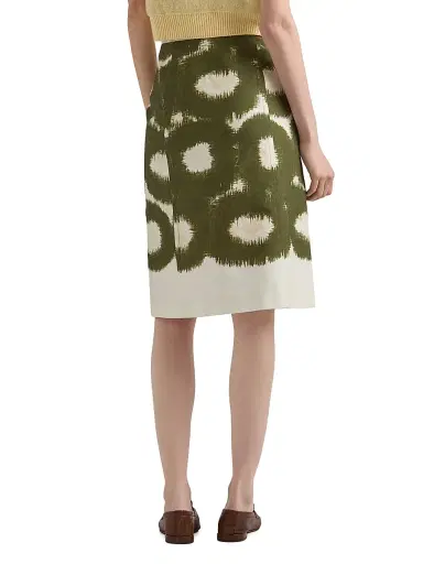 Prada Women's Printed Canvas Skirt - Green - Size 4 | Thumbnail 3 Prada Women's Printed Canvas Skirt - Green - Size 4 | Thumbnail 3