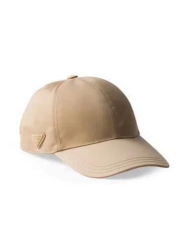 Prada Women's Re-Nylon Baseball Cap - Light Brown | Thumbnail 1 Prada Women's Re-Nylon Baseball Cap - Light Brown | Thumbnail 1