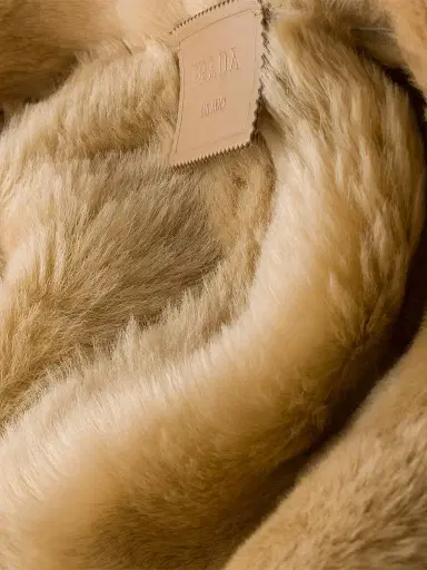 Prada Men's Suede and Shearling Bomber Jacket | Thumbnail 7 Prada Men's Suede and Shearling Bomber Jacket | Thumbnail 7