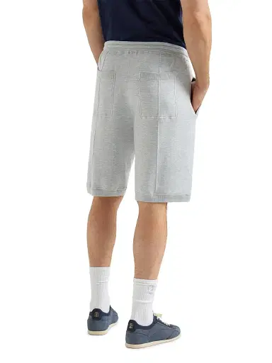Brunello Cucinelli Men's Cotton and Silk French Terry Double Knit Bermuda Shorts with Logo - Pebble - Size XXXXL | Thumbnail 4 Brunello Cucinelli Men's Cotton and Silk French Terry Double Knit Bermuda Shorts with Logo - Pebble - Size XXXXL | Thumbnail 4