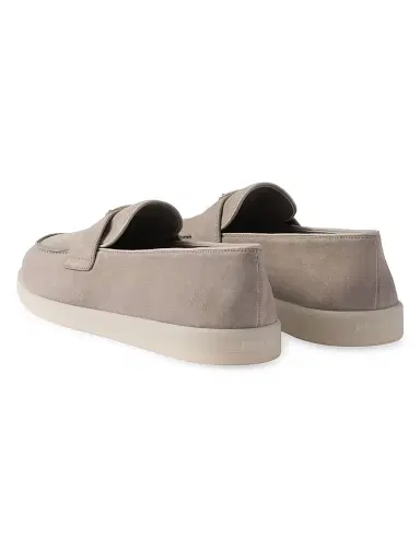 Prada Men's Suede Loafers - Grey | Thumbnail 3 Prada Men's Suede Loafers - Grey | Thumbnail 3