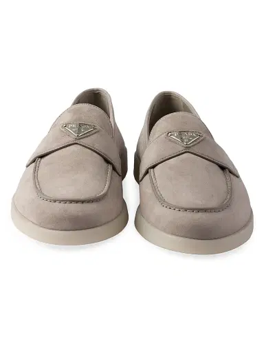 Prada Men's Suede Loafers - Grey | Thumbnail 4 Prada Men's Suede Loafers - Grey | Thumbnail 4